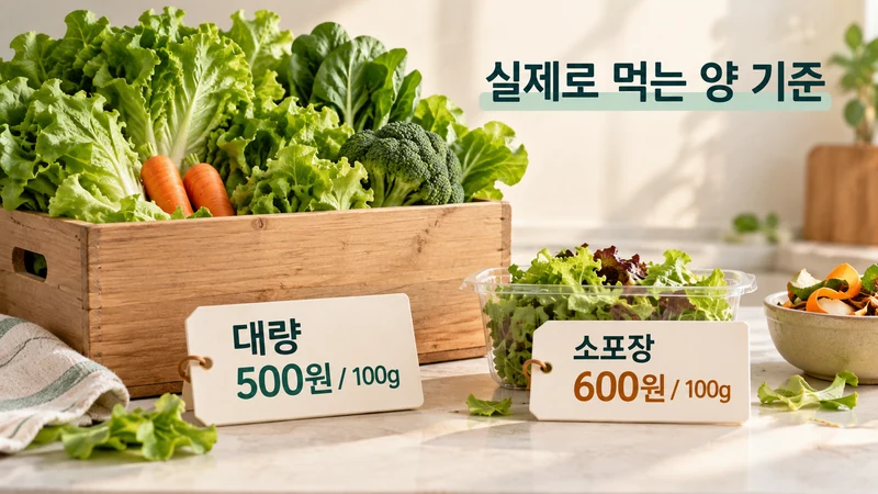 폐기율 반영 대량구매 단가 계산기 계산 예시